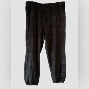 Aerie Womens Pants Charcoal Size XLarge Jogger Elastic Waist Velour Cotton Blend